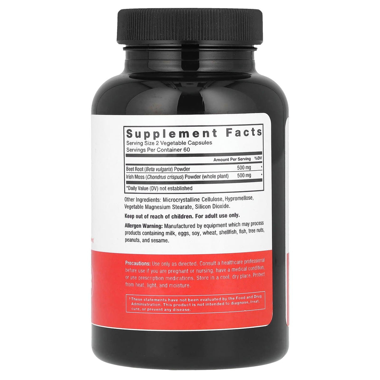 Force Factor, Irish Sea Moss + Beetroot, 120 Vegetable Capsules - Supply Center USA