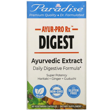 Paradise Herbs, AYUR-Pro Rx, Digest, 60 Vegetarian Capsules - Supply Center USA