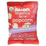 IWON Organics, Organic Protein Popcorn, White Truffles & Sea Salt, 8 Bags, 1 oz (28 g) Each - Supply Center USA