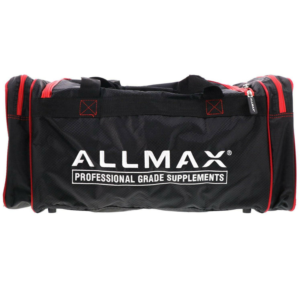 ALLMAX Nutrition, ALLMAX Premium Fitness Gym Bag, Black & Red, 1 Bag - HealthCentralUSA