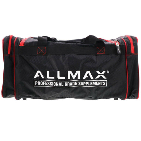 ALLMAX Nutrition, ALLMAX Premium Fitness Gym Bag, Black & Red, 1 Bag - Supply Center USA