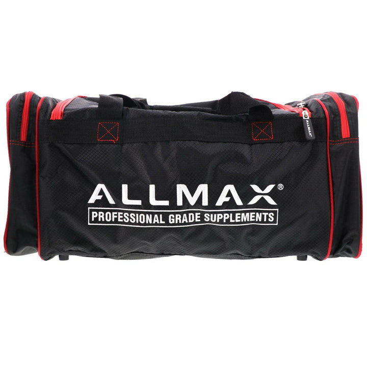 ALLMAX Nutrition, ALLMAX Premium Fitness Gym Bag, Black & Red, 1 Bag - HealthCentralUSA