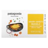 Patagonia Provisions, Savory Sofrito Mussels in Organic Extra-Virgin Olive Oil + Broth, 4.2 oz (120 g) - Supply Center USA