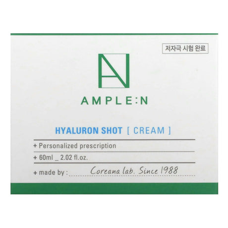 AMPLE:N, Hyaluron Shot, Cream, 2.02 fl oz (60 ml) - Supply Center USA