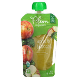 Plum Organics, Organic Baby Food, 6 Mons & Up, Apple & Broccoli, 4 Pouches, 4 oz (113 g) Each - Supply Center USA