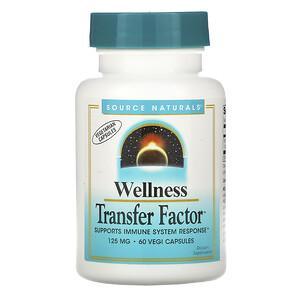 Source Naturals, Wellness Transfer Factor, 125 mg, 60 Vegi Capsules - HealthCentralUSA