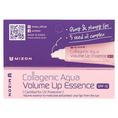 Mizon, Collagenic Aqua Volume Lip Essence, SPF 15, 0.33 fl oz (10 ml) - Supply Center USA