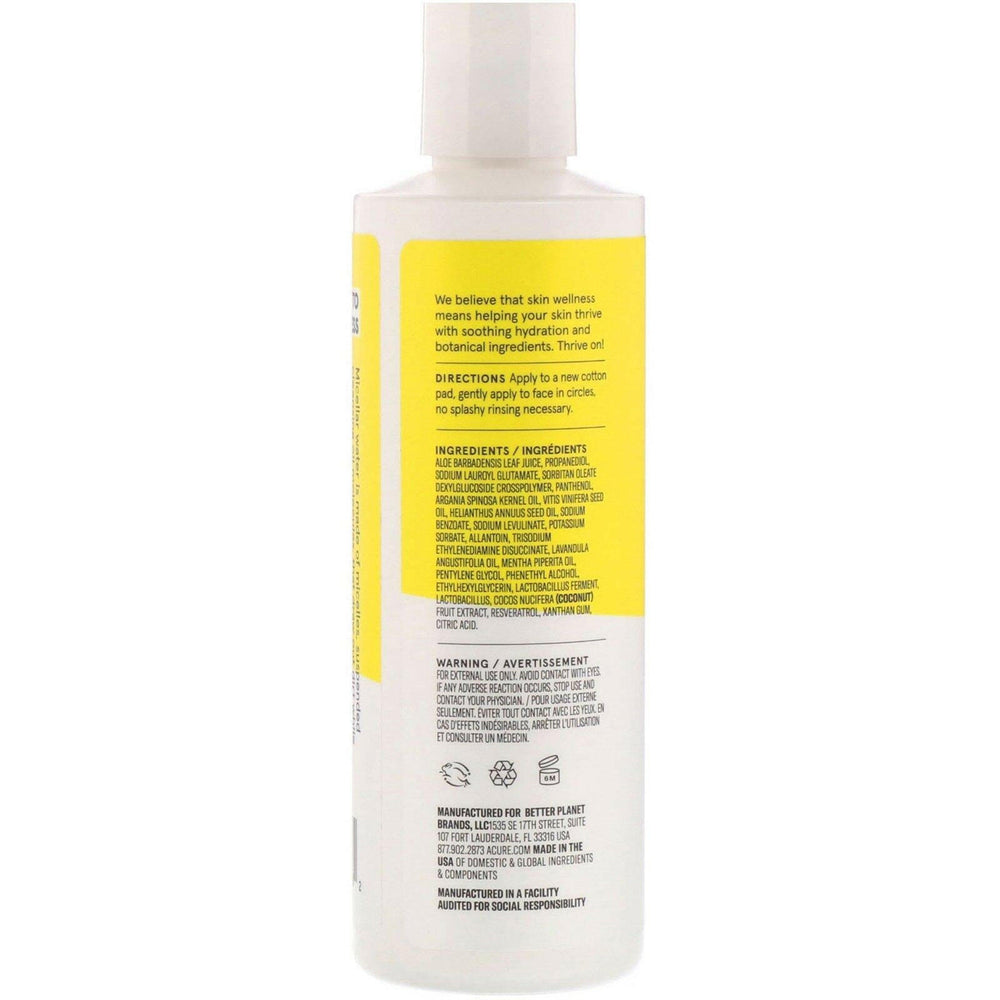 Acure, Brightening Micellar Water, 8 fl oz (236 ml) - HealthCentralUSA