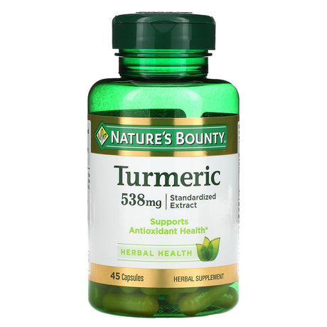 Nature's Bounty, Turmeric, Standardized Extract, 538 mg, 45 Capsules - Supply Center USA