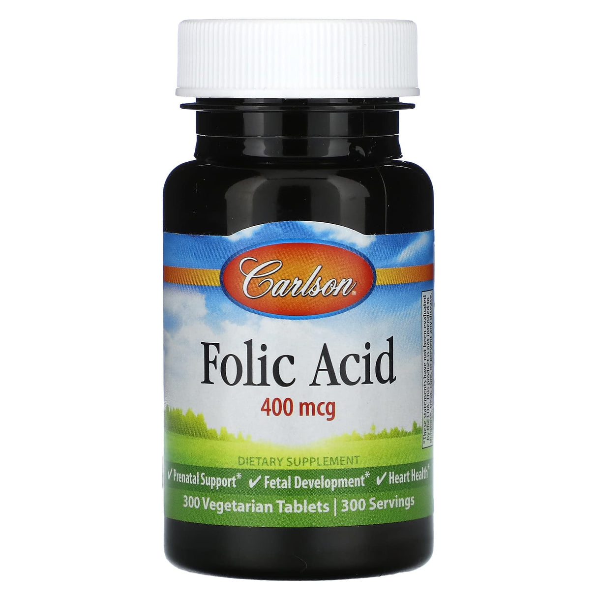 Carlson, Folic Acid, 800 mcg, 300 Vegetarian Tablets - Supply Center USA