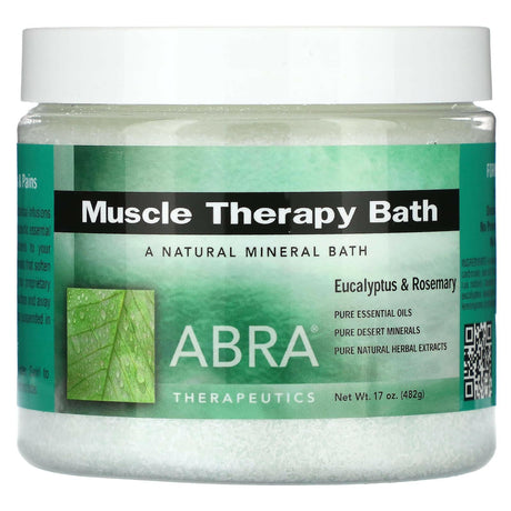 Abracadabra, Abra Therapeutics, Muscle Therapy Bath, Eucalyptus & Rosemary, 17 oz (482 g) - Supply Center USA