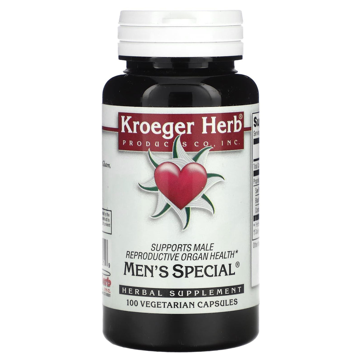 Kroeger Herb Co, Men's Special, 100 Vegetarian Capsules - Supply Center USA