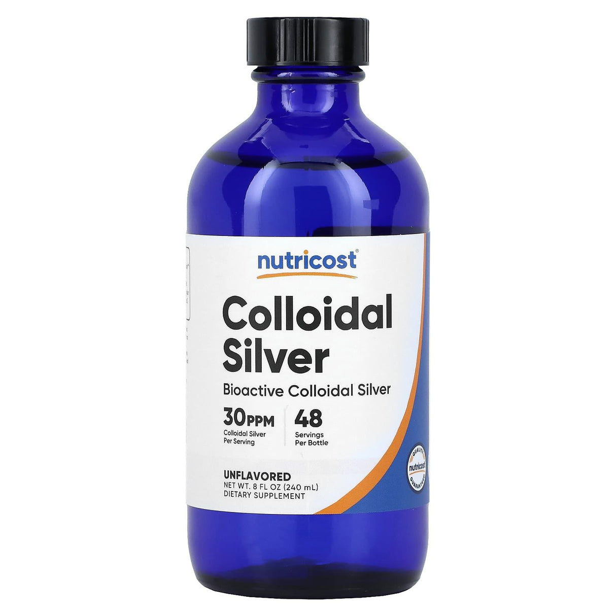 Nutricost, Colloidal Silver, Unflavored, 8 fl oz (240 ml) - Supply Center USA