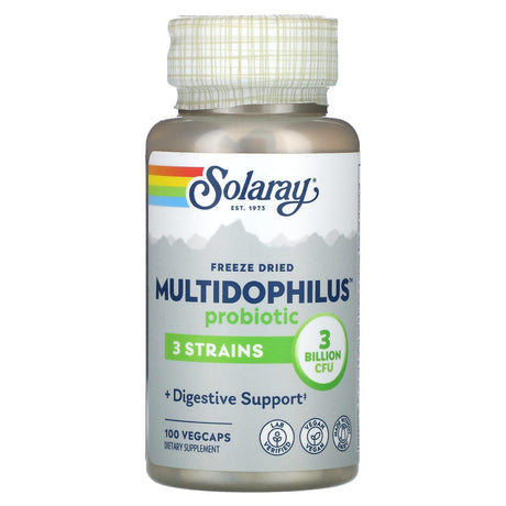 Solaray, Freeze Dried Multidophilus Probiotic, 3 Billion CFU, 100 VegCaps - Supply Center USA