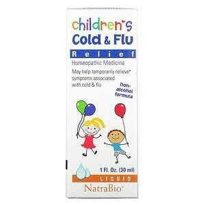 NatraBio, Children's Cold & Flu Relief, 1 fl oz (30 ml) - Supply Center USA