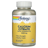 Solaray, Calcium Citrate with Vitamin D-3, 1,000 mg, 90 Capsules - Supply Center USA