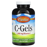 Carlson, C-Gels, 1,000 mg, 250 Soft Gels - Supply Center USA