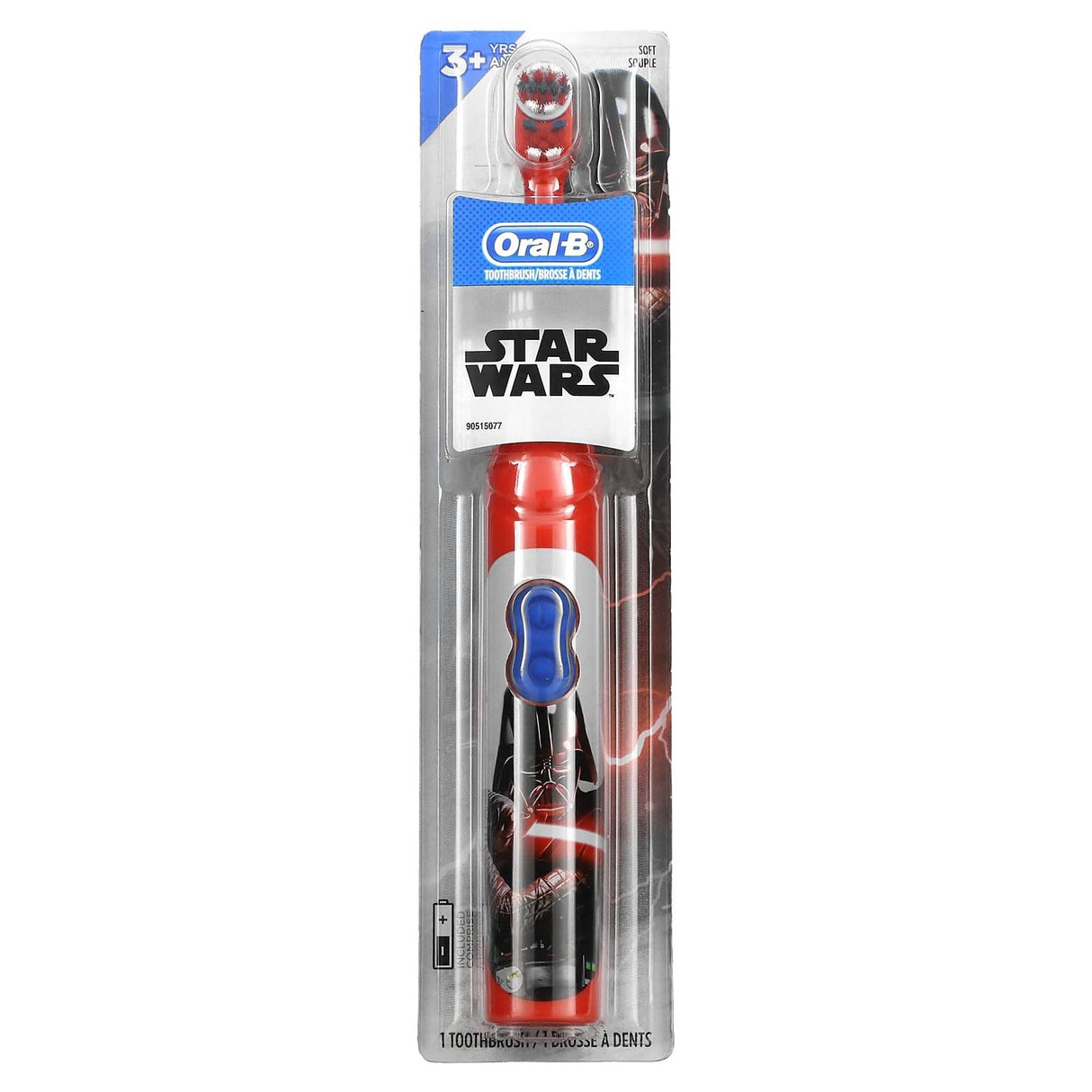 Oral-B, Kids, Battery Power Toothbrush, Soft, 3+ Years, Star Wars, 1 Toothbrush - Supply Center USA