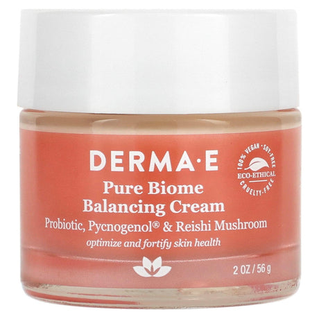 DERMA E, Pure Biome Balancing Cream, 2 oz (56 g) - Supply Center USA