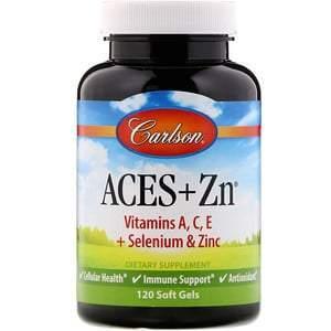 Carlson Labs, Aces + Zn, 120 Soft Gels - Supply Center USA