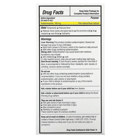 DrKids, Children's Pain + Fever, Ages 2-11 Years, Cherry, 20 Pre-Measured Single-Use Vials, 0.17 fl oz (5 ml) Each - Supply Center USA