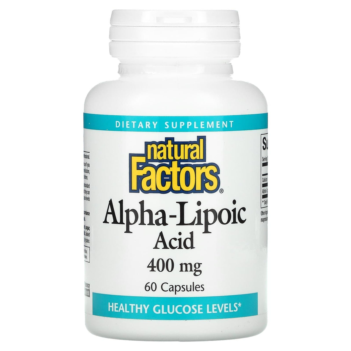 Natural Factors, Alpha-Lipoic Acid, 400 mg, 60 Capsules - Supply Center USA