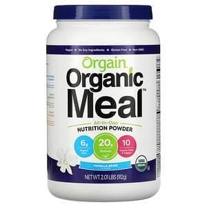 Orgain, Organic Meal, All-In-One Nutrition Powder, Vanilla Bean, 2.01 lbs (912 g) - Supply Center USA