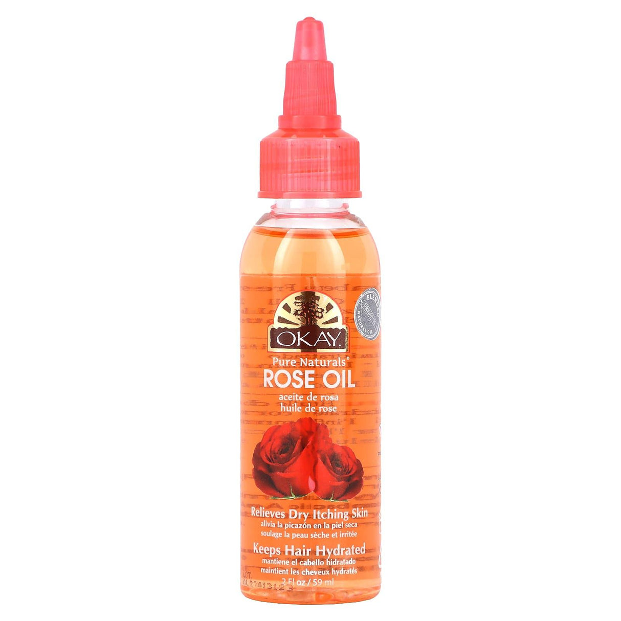 Okay Pure Naturals, Rose Oil, 2 fl oz (59 ml) - Supply Center USA