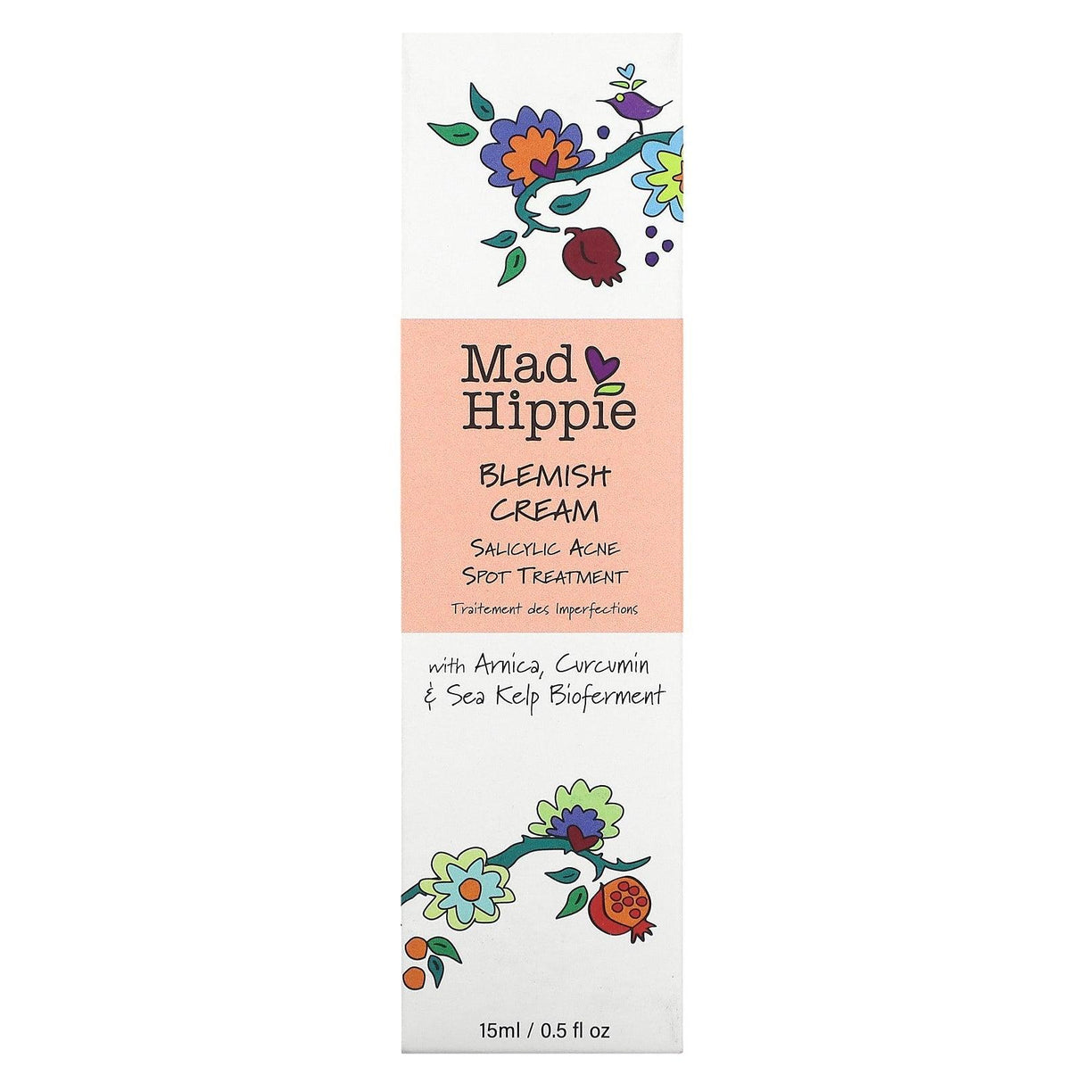 Mad Hippie, Blemish Cream, Salicylic Acne Spot Treatment, 0.5 fl oz (15 ml) - Supply Center USA