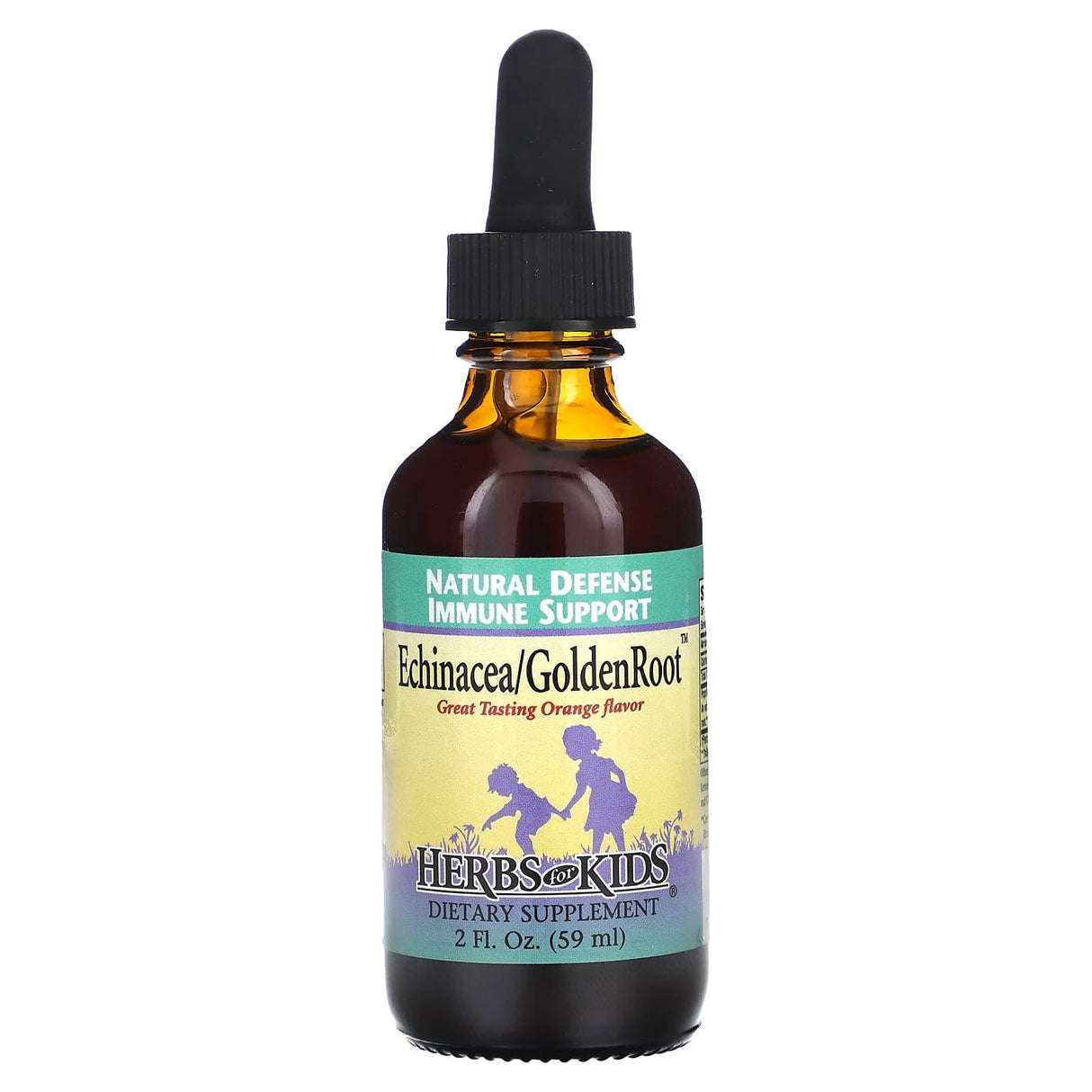 Herbs for Kids, Echinacea/GoldenRoot, Orange, 2 fl oz (59 ml) - Supply Center USA