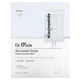 Dr. Oracle, Niacinamide Recipe, Brightening White Beauty Mask, 10 Sheets, 0.84 fl oz (25 ml) - Supply Center USA