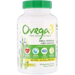 Ovega-3, Vegan Omega-3, DHA + EPA, 500 mg, 60 Vegetarian Capsules - Supply Center USA