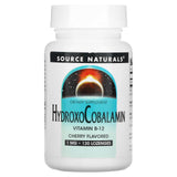 Source Naturals, HydroxoCobalamin, Vitamin B-12, Cherry, 1 mg, 240 Lozenge - Supply Center USA