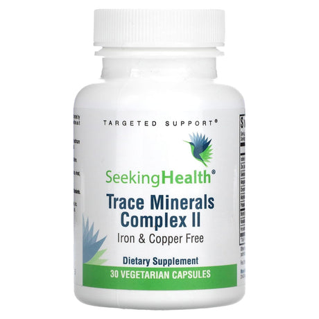 Seeking Health, Trace Minerals Complex II, Iron & Copper Free, 30 Vegetarian Capsules - Supply Center USA