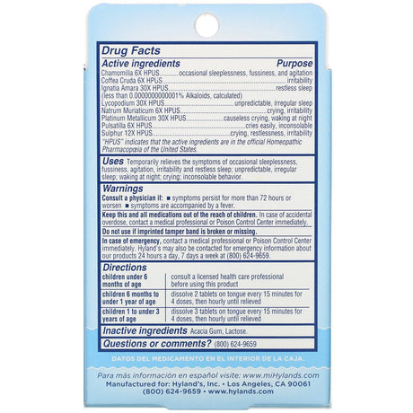 Hyland's, Baby, Calming Tablets, Ages 6 Months+, 125 Quick-Dissolving Tablets - Supply Center USA