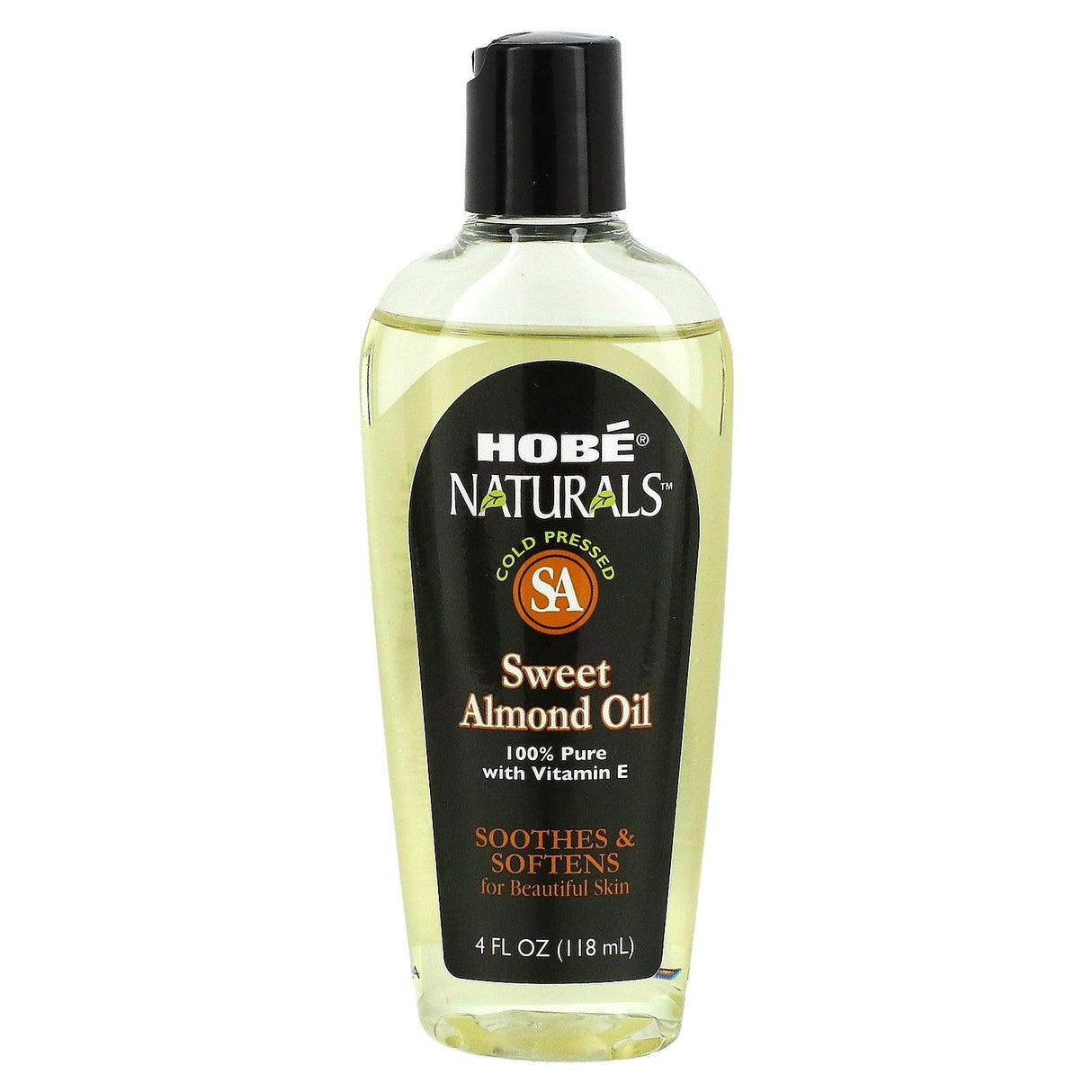 Hobe Labs, Naturals, Sweet Almond Oil, 4 fl oz (118 ml) - Supply Center USA