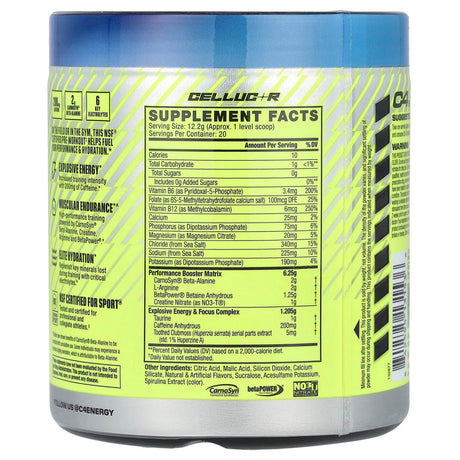 Cellucor, C4 Sport, Pre-Workout, Icy Blue Razz, 8.6 oz (244 g) - Supply Center USA