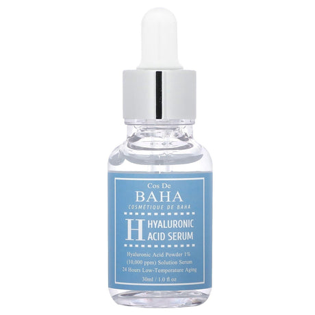 Cos De BAHA, H, Hyaluronic Acid Serum, 1 fl oz (30 ml) - Supply Center USA