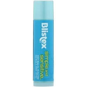 Blistex, Simple and Sensitive, Lip Moisturizer, 0.15 oz (4.25 g) - Supply Center USA