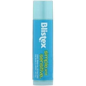 Blistex, Simple and Sensitive, Lip Moisturizer, 0.15 oz (4.25 g) - HealthCentralUSA