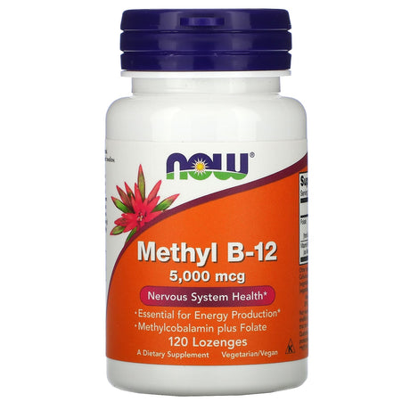 NOW Foods, Methyl B-12, 5,000 mcg, 60 Lozenges - Supply Center USA