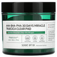 SOME BY MI, AHA/BHA/PHA 30 Days Miracle Truecica Clear Pad, 70 Pads, 4.22 fl oz (125 ml) - Supply Center USA