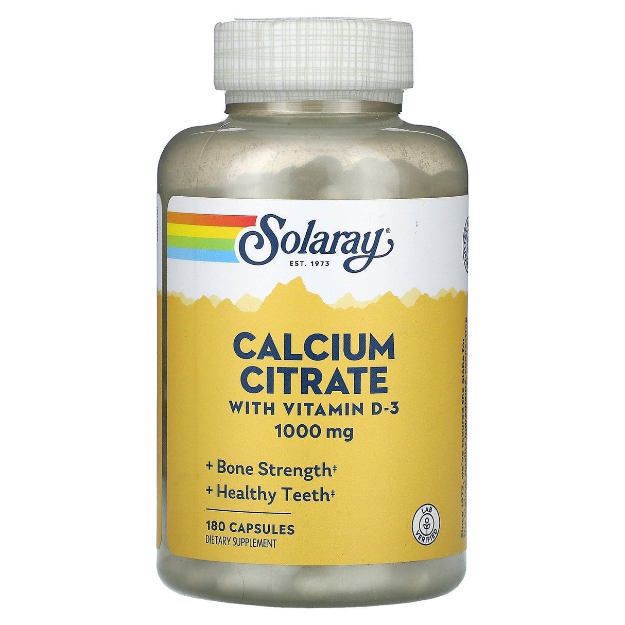 Solaray, Calcium Citrate with Vitamin D-3, 250 mg, 180 Capsules - Supply Center USA