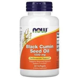 Now Foods, Black Cumin Seed Oil, 1,000 mg, 60 Softgels - Supply Center USA