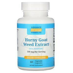 Advance Physician Formulas, Horny Goat Weed Extract, 500 mg, 60 Vegetable Capsules - Supply Center USA