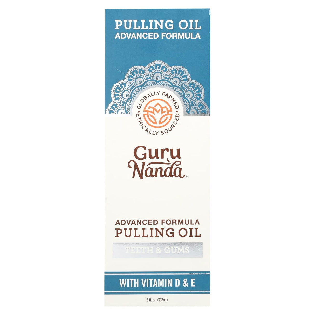 GuruNanda, Advanced Formula Pulling Oil, Teeth & Gums, 8 fl oz (237 ml) - Supply Center USA