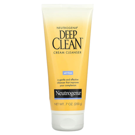 Neutrogena, Deep Clean, Cream Cleanser, 7 oz (200 g) - Supply Center USA