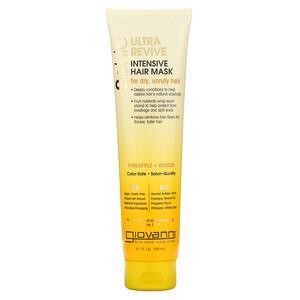 Giovanni, 2chic, Ultra-Revive Intensive Hair Mask, Pineapple + Ginger, 5.1 fl oz (150 ml) - Supply Center USA