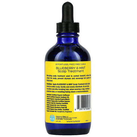 Curls, Scalp Treatment, Blueberry & Mint, 4 fl oz (120 ml) - Supply Center USA