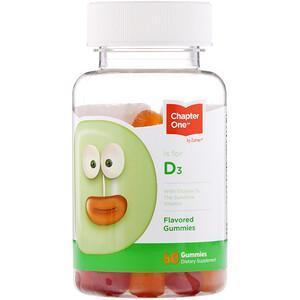 Chapter One, Vitamin D3, Flavored Gummies, 60 Gummies - Supply Center USA